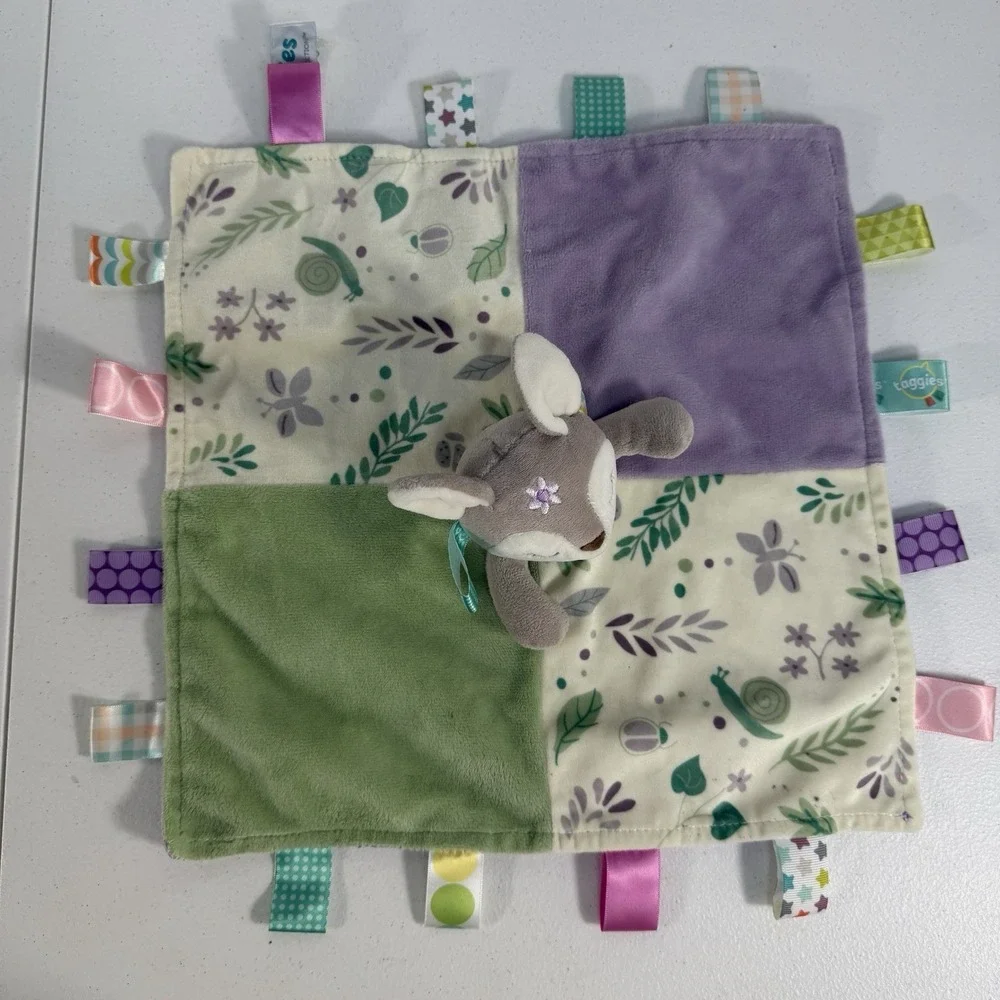 Mary Meyer‎ Taggies Flora Fawn Plush Baby Lovey Security Blanket Nunu Snuggle